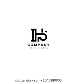 Modern Letter Hp logo vector design template
