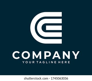 colección de logotipos iniciales de letras modernas