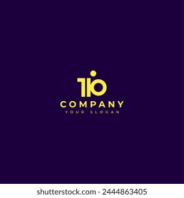 Moderne Letter Io Logo Vektorgrafik Design Vorlage
