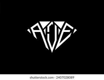 Modern letter A J E diamond shape logo And initial monogram A J E letter logo vector template