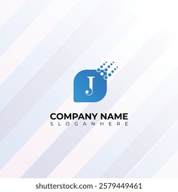 Modern Letter J technology Logo Design, J Letter logo design