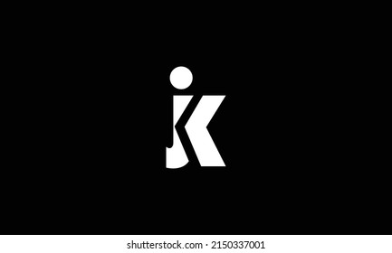 Modern letter JK logo design. Clothing logo. Minimalist JK Luxury monogram initial based vector icon.