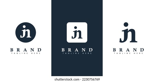 Modern Letter JN Logo, suitable for any business or identity with JN or NJ initials.