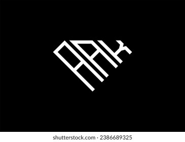 Modern letter A A K diamond shape logo And initial monogram A A K letter logo vector template
