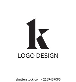 plantilla de diseño de logotipo de letra k moderna