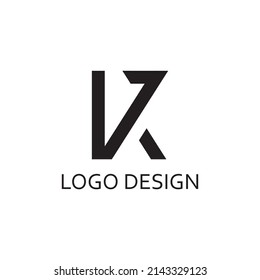 modern letter k logo design template