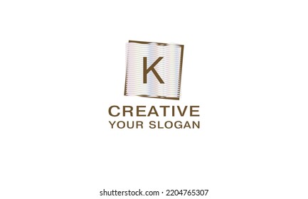 Modern Letter K Logo Design. Business Monogram, Digital Technology Concept Icon, Company. Modern Letter Template Vector Illustration.