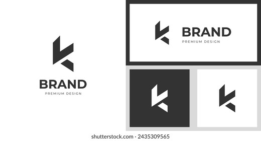 modern letter k logo identity design. initial K brand identity logo symbol