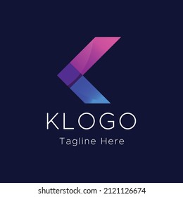 modern letter K logo template vector design