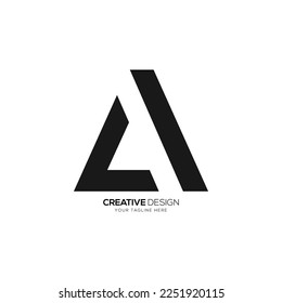 Modern letter L A creative monogram logo