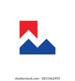 Modern Letter L House Bookmark Property Identity Creative Business Design Logo