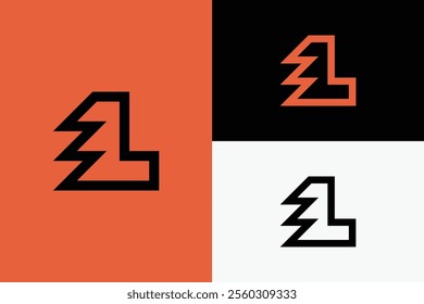 modern letter L logo, simple letter L logo.