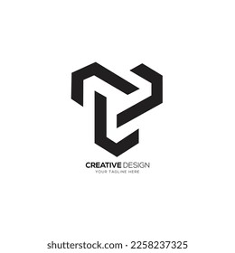 Modern letter L T creative monogram logo