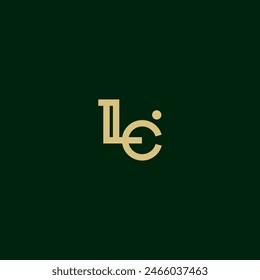 Modern Letter le logo vector design template