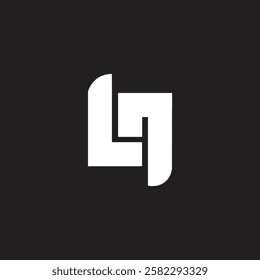 Modern letter LN or NL art icon logo design initial vector minimal awesome trendy professional logo design template on black background.