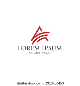 modern letter a logo