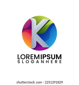modern letter logo with circle