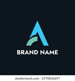 Modern Letter A logo Concept