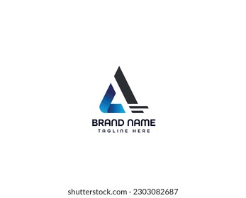 diseño de logotipo de letras moderno