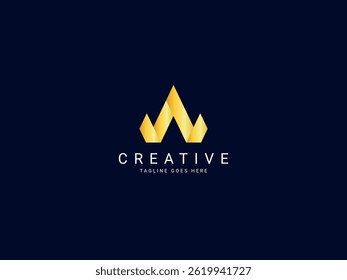 a modern letter logo design