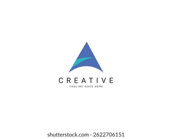 Un diseño moderno del logotipo de la letra