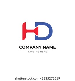 Concepto de diseño de logotipo de letra moderna