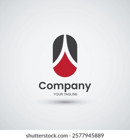 Modern A letter logo design element template