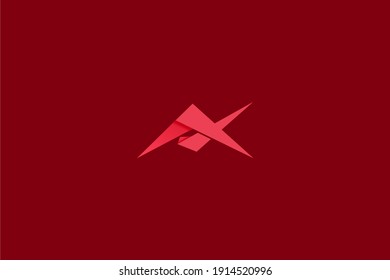 Modern A letter logo design. It is suitable for the logo of an industrial company and for a beauty product logo.
