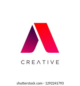 Modern Letter A Logo Design Template, Creative Logo