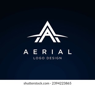 Letra moderna Plantilla de diseño de logotipo A