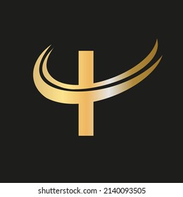 Vector de diseño de logotipo de letra moderna I. Diseño del logotipo de la letra inicial I con diseño creativo, minimalista y moderno
