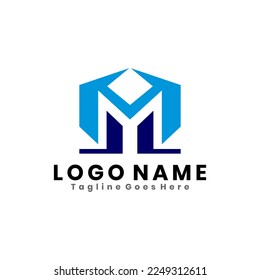 Plantilla vectorial de diseño de logotipo de letra moderna.