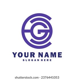 Modern letter EG logo design vector. Creative EG logo concepts template