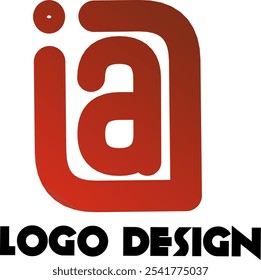 Moderno Vector de diseño de logotipo I and A Letter 