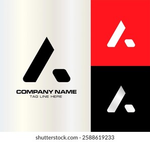 Modern Letter A Logo Design, vector