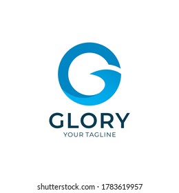 Modern Letter Logo G Gradient  Stock Vector 