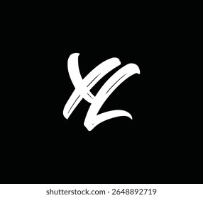 Modern Letter Logo Monogram with Brush Style for Branding and Identity XL