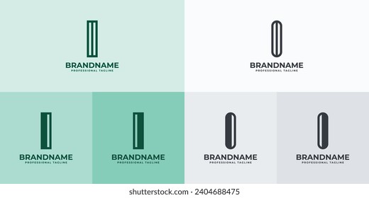 Modern Letter I Logo Set, Suitable for business with I or II initials