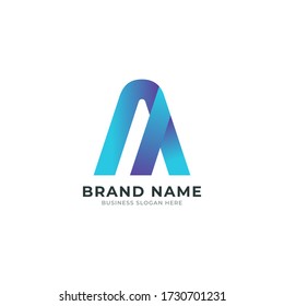 A modern letter logo template | Modern A logo design | A logo letter Mark