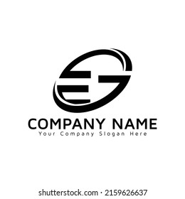 Modern EG letter logo template design. EG Letter Logo Design. Initial letters EG logo icon. Abstract letter EG E G minimal logo design template. E G letter design vector with black colors. 