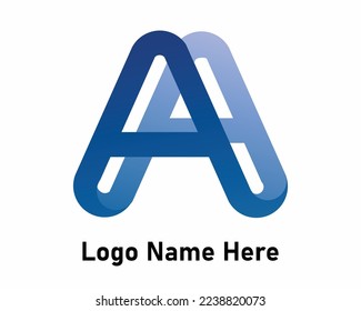 Modern letter A logo Vector Design