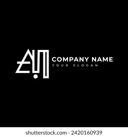 Modern Letter An logo, Vektordesign-Vorlage
