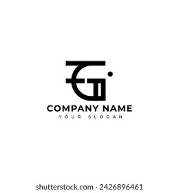 Modern Letter Eg logo vector design template