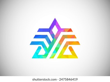 Modern letter A logo and wings symbol. Wings design element