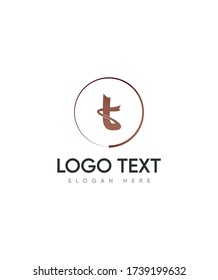 Modern letter lowercase type T logo template, vector logo for business and company identity 
