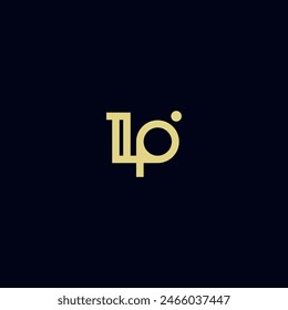 Plantilla de diseño de Vector de logotipo de lp de letra moderna