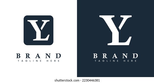 Modern Letter LY Logo, suitable for any business or identity with LY or YL initials.