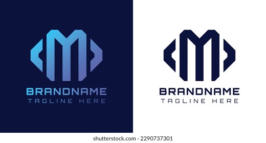 Modern Letter M Arrow Logo. Suitable for any business related to Arrow with M initials.