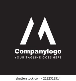 modern letter m company logo template