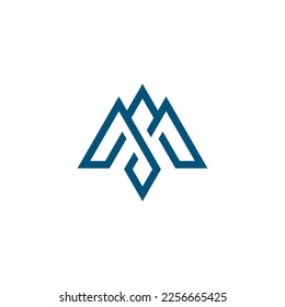 modern letter M illustration vector logo